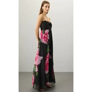 One33 Social Chiffon Strapless Gown - Size 6